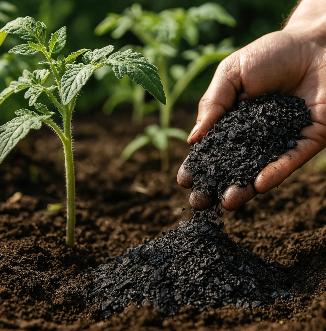 Biochar and plant growth at Project Alfheim